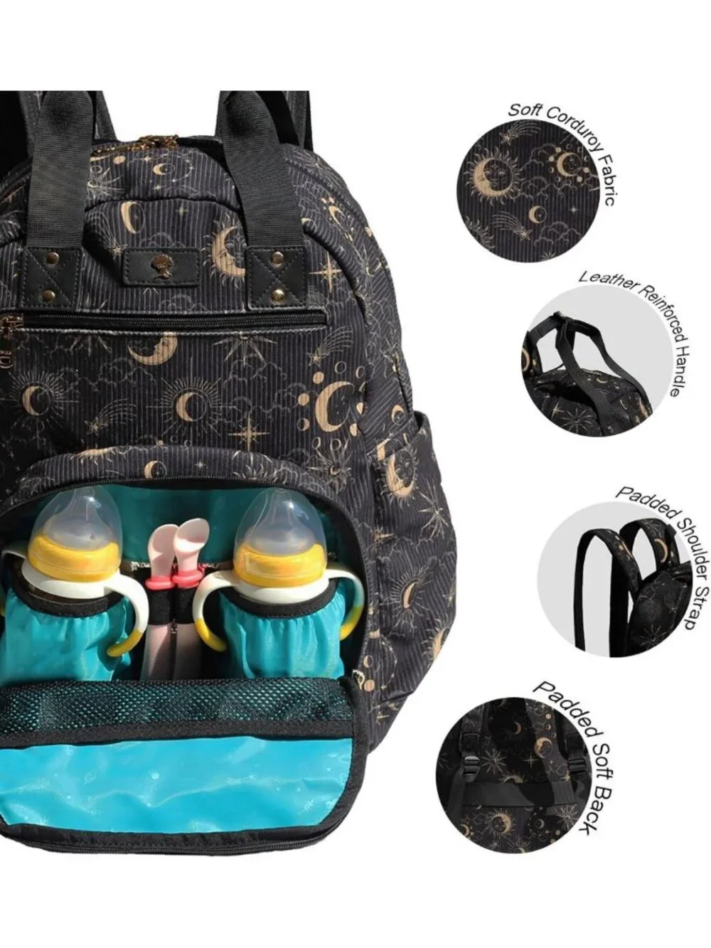 Stylish Large Capacity Diaper Bag Backpack | Multifunctional Baby Travel Pack